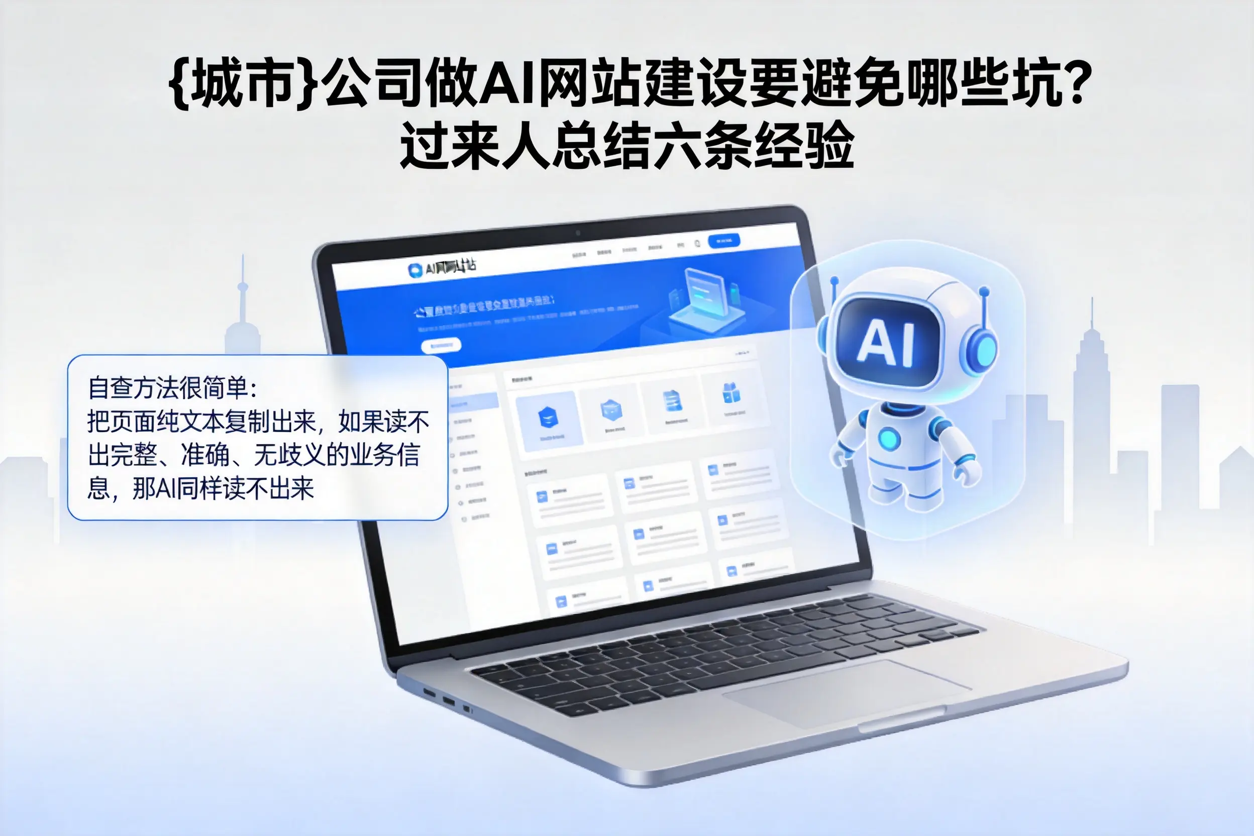 安庆公司做AI网站建设要避免哪些坑？过来人总结六条经验