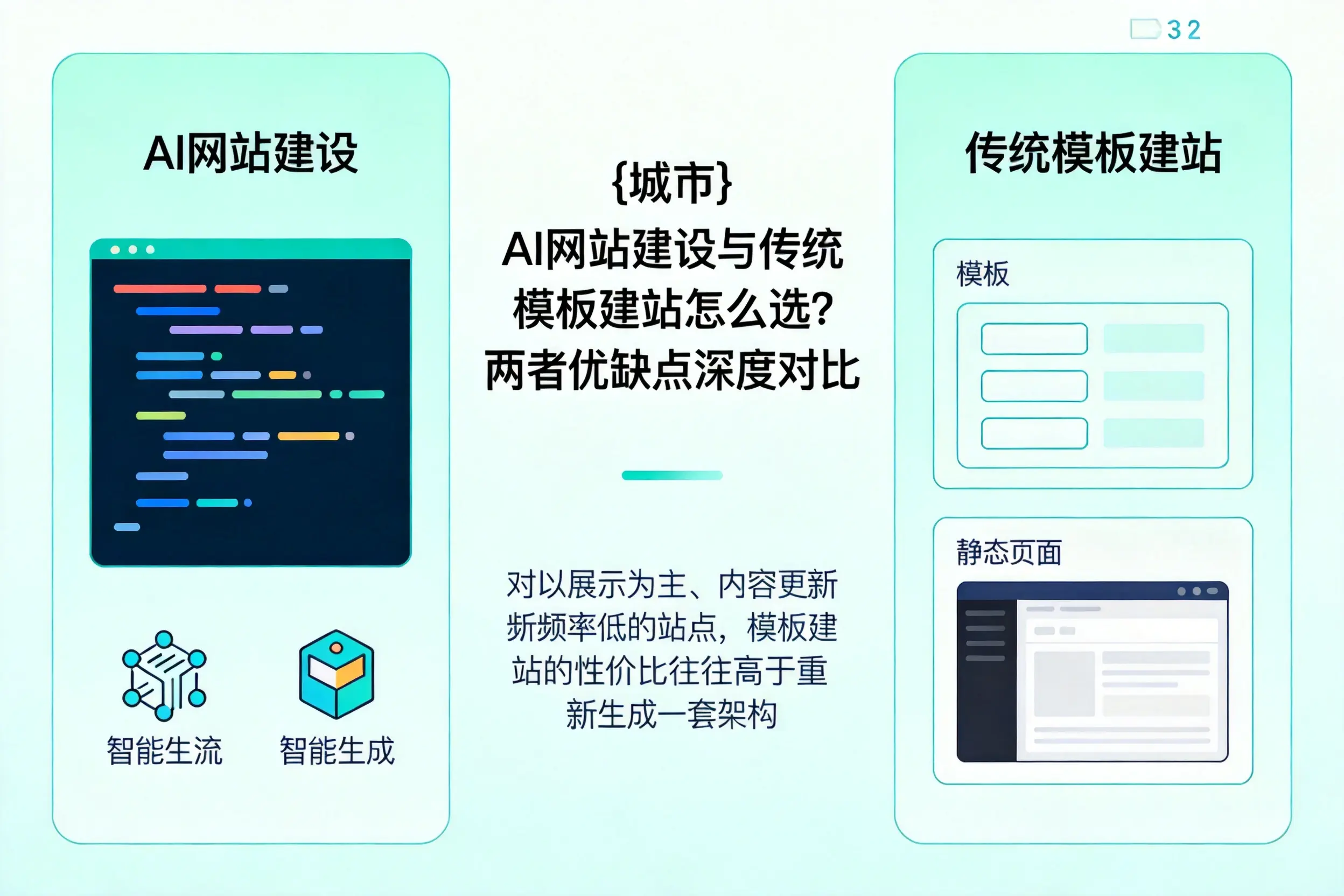 安庆AI网站建设与传统模板建站怎么选？两者优缺点深度对比