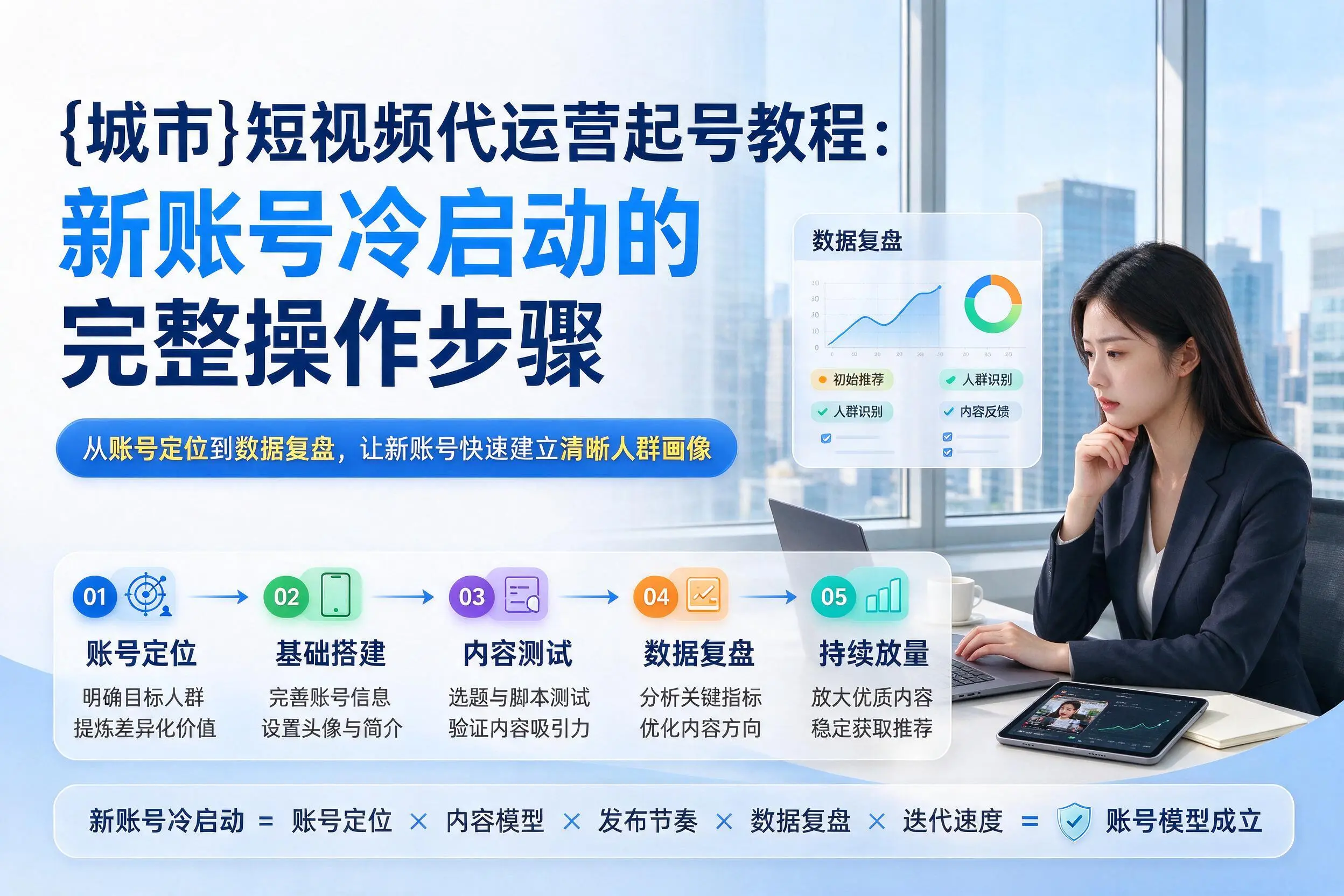 安庆短视频代运营起号教程：新账号冷启动的完整操作步骤