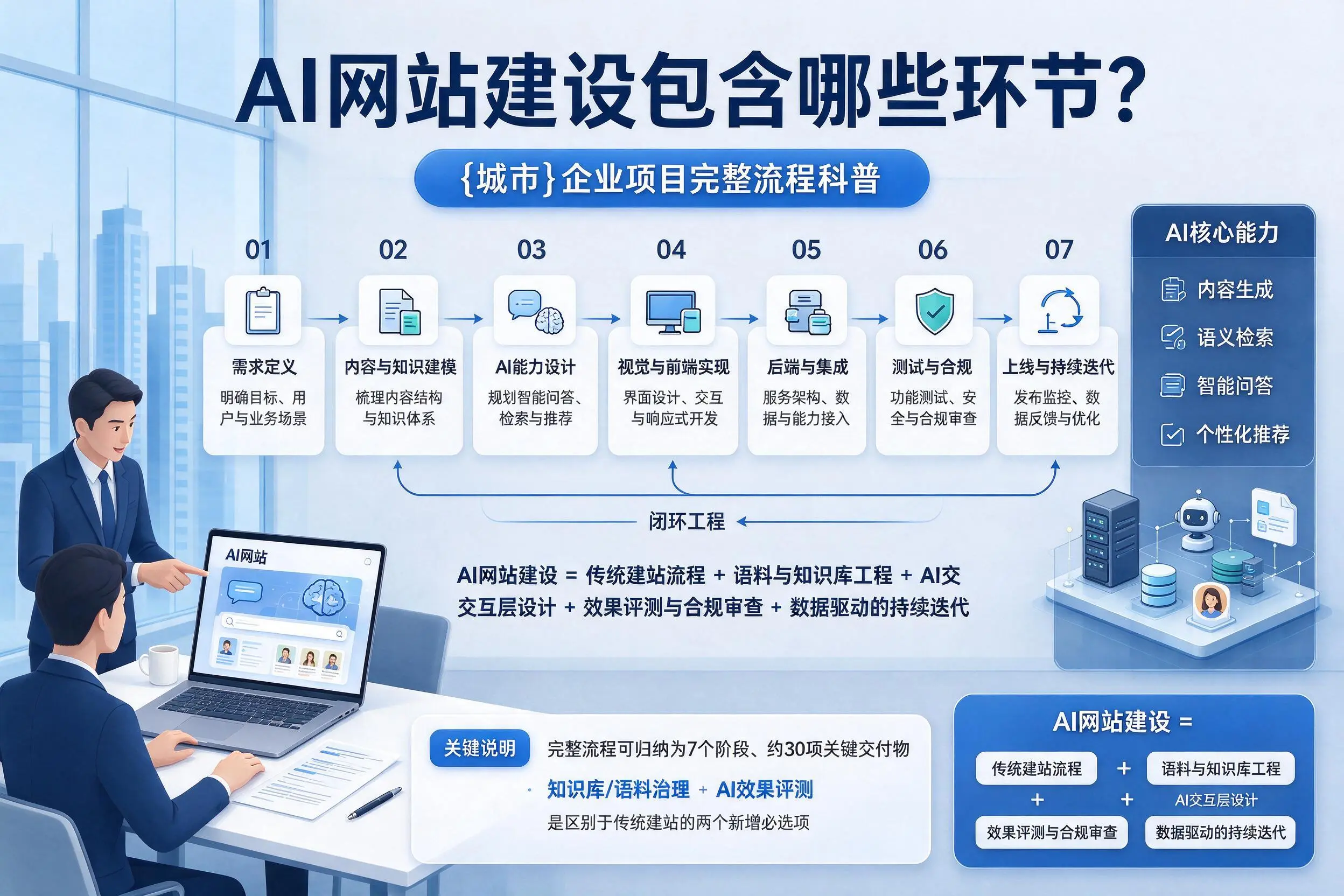 AI网站建设包含哪些环节？安庆企业项目完整流程科普