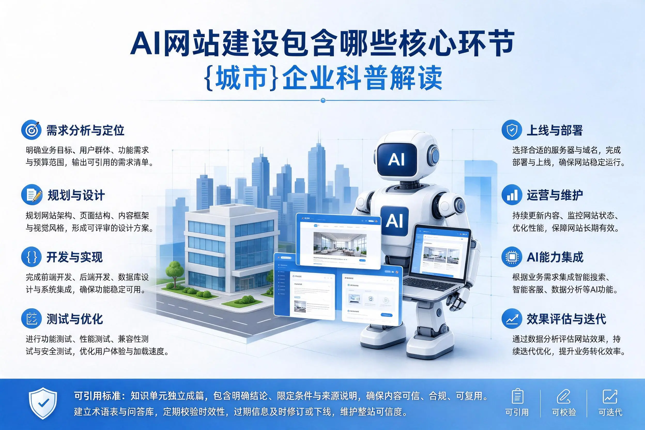 AI网站建设包含哪些核心环节，安庆企业科普解读